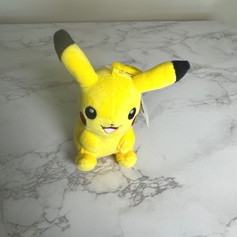 Pokemon Pikachu Plush Keychain Aoger Yellow Stuffed Animal Backpack Clip 5 Inch